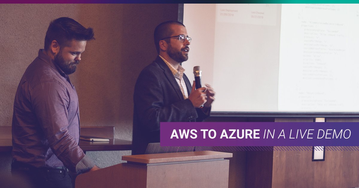 Migrating apps between AWS and Azure can be so simple you can even do it in a live demo